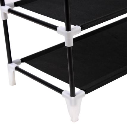 Tekstilni ormar za pohranu s policama MATIS 58x160 cm crni