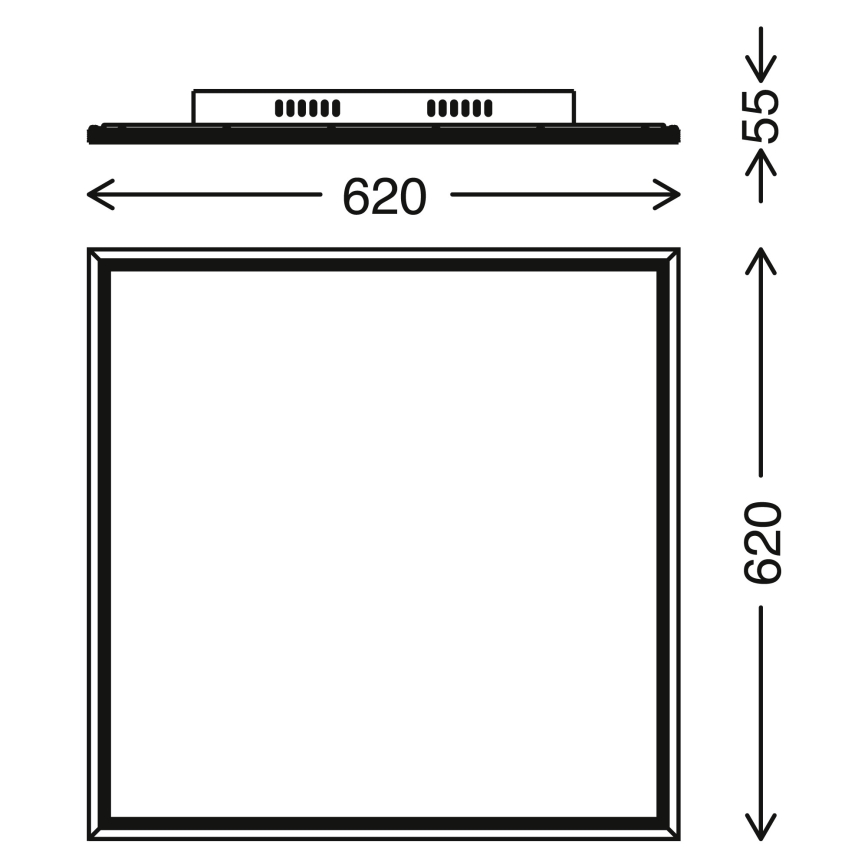 Telefunken 3010-06TF - LED Prigušivi panel LED/36W/230V 3000-6000K + daljinski upravljač