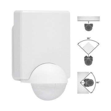 Telefunken 306006TF - Vanjski senzor pokreta 240° IP44 bijeli