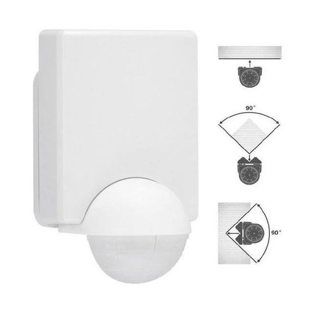 Telefunken 306006TF - Vanjski senzor pokreta 240° IP44 bijeli