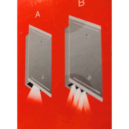 Telefunken 307704TF - LED Vanjska zidna svjetiljka 2xLED/3W/230V IP44 srebrna