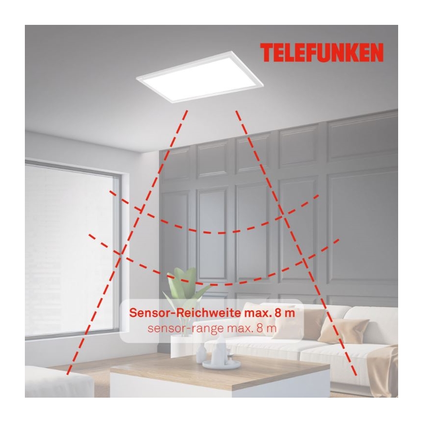 Telefunken 308706TF - LED Stropna svjetiljka sa senzorom LED/36W/230V