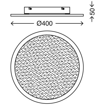 Telefunken 309104TF - LED Stropna svjetiljka sa senzorom LED/30W/230V 4000K