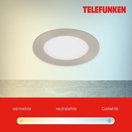 Telefunken 309302TF - LED RGBW prigušivo stropno svjetlo za kupaonicu LED/6W/230V 2700-6500K IP23 Wi-Fi Tuya