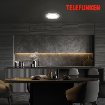 Telefunken 309402TF - LED RGBW prigušivo za kupaonicu za ugradnju u strop LED/12W/230V 2700-6500K IP23 Wi-Fi Tuya