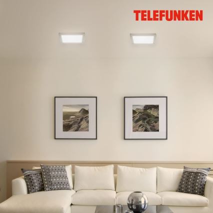 Telefunken 309602TF - LED RGBW Prigušiva stropna svjetiljka LED/18W/230V 2700-6500K Wi-Fi Tuya