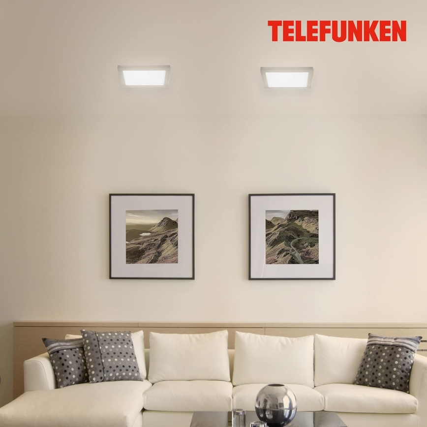 Telefunken 309602TF - LED RGBW Prigušiva stropna svjetiljka LED/18W/230V 2700-6500K Wi-Fi Tuya