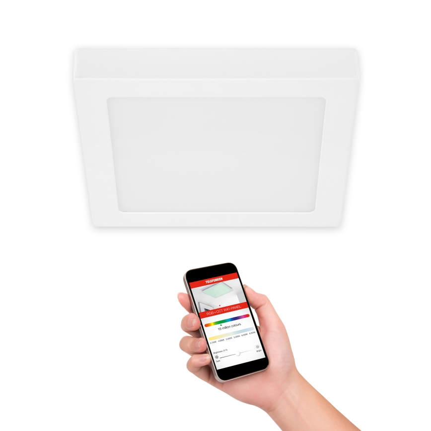 Telefunken 309606TF - LED RGBW Prigušiva stropna svjetiljka LED/18W/230V 2700-6500K Wi-Fi Tuya