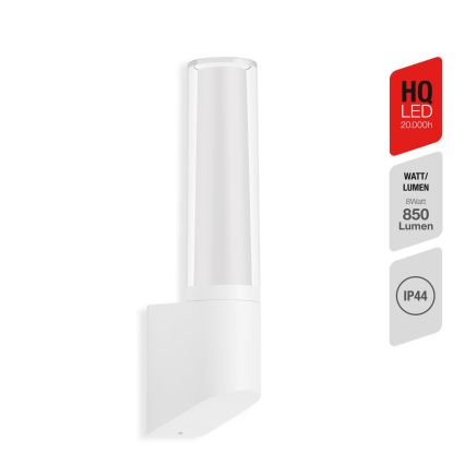 Telefunken 311306TF - LED vanjska zidna svjetiljka LED/8W/230V 4000K IP44 bijela