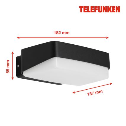 Telefunken 312205TF - LED Vanjska zidna svjetiljka LED/14W/230V IP44