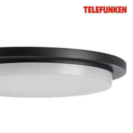 Telefunken 312505TF-LED Vanjska zidna svjetiljka sa senzorom LED/10W/230V IP44 crna