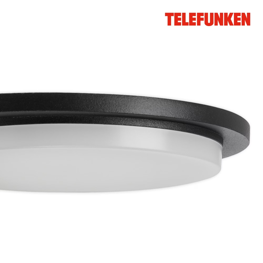 Telefunken 312505TF-LED Vanjska zidna svjetiljka sa senzorom LED/10W/230V IP44 crna