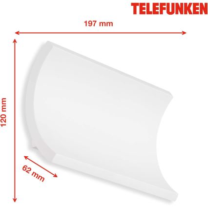 Telefunken 312806TF - LED Vanjska zidna svjetiljka 2xLED/6W/230V IP44 bijela