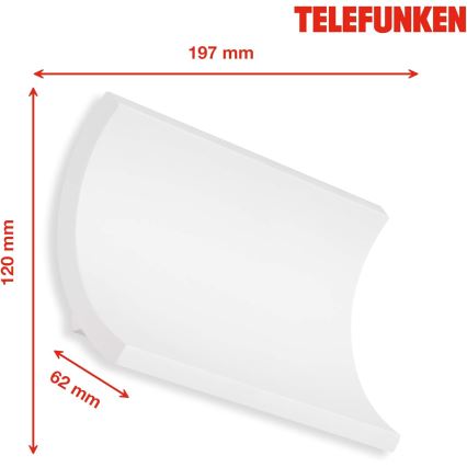 Telefunken 312806TF - LED Vanjska zidna svjetiljka 2xLED/6W/230V IP44 bijela