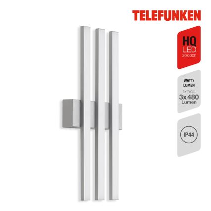 Telefunken 313104TF - LED Vanjska zidna svjetiljka 3xLED/4W/230V IP44