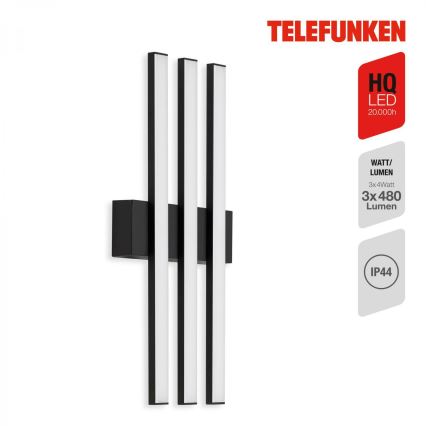 Telefunken 313105TF - LED Vanjska zidna svjetiljka 3xLED/4W/230V IP44