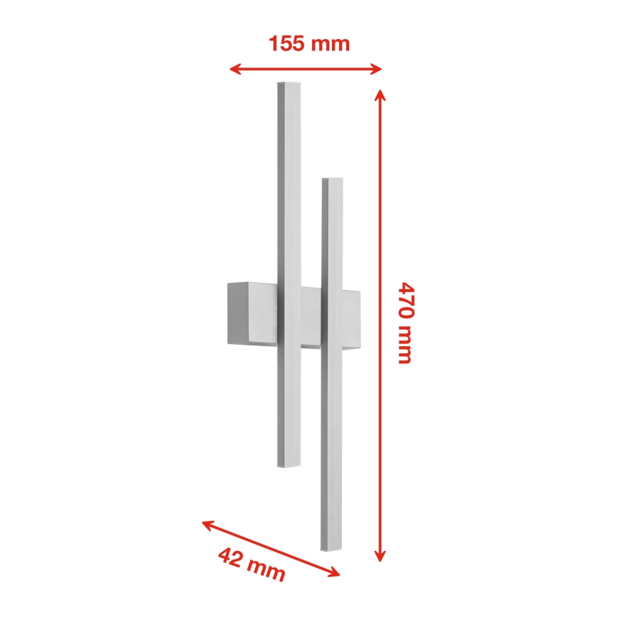 Telefunken 313204TF - LED vanjsko zidno svjetlo 2xLED/4W/230V IP44