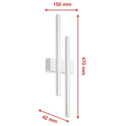 Telefunken 313206TF - LED Vanjska zidna svjetiljka 2xLED/8W/230V IP44