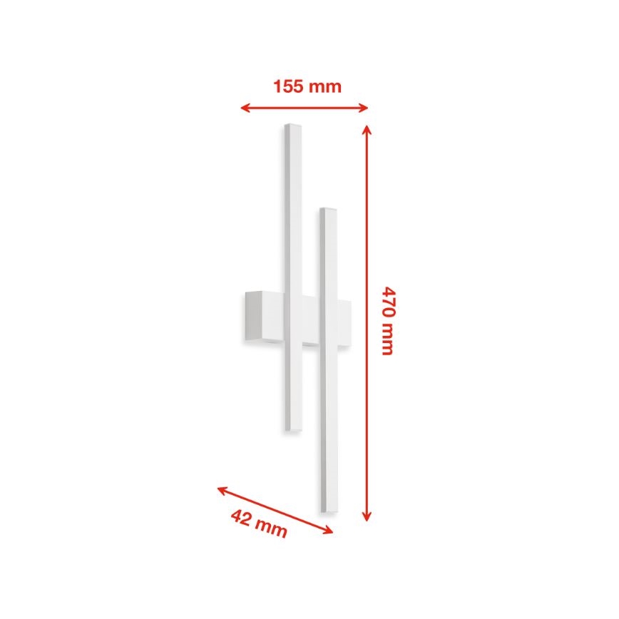 Telefunken 313206TF - LED Vanjska zidna svjetiljka 2xLED/8W/230V IP44
