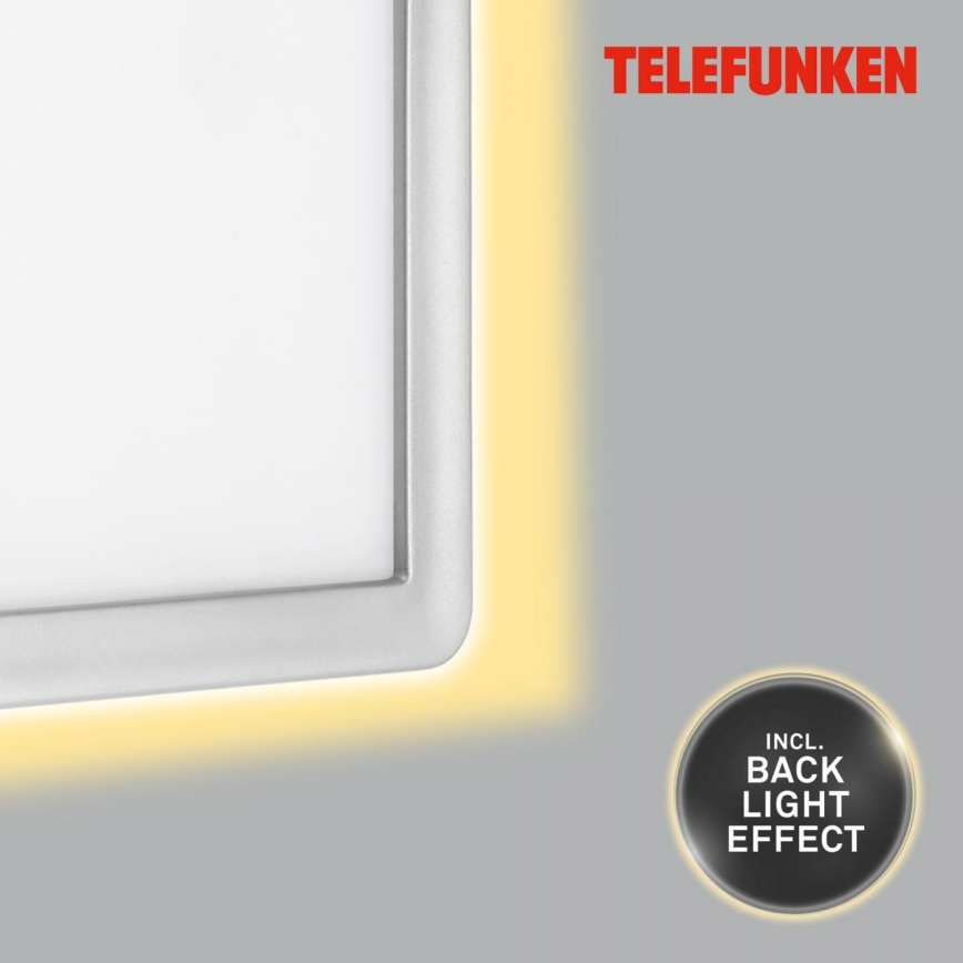 Telefunken 313604TF - LED Vanjska zidna svjetiljka LED/16W/230V IP44 srebrna