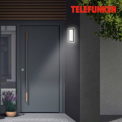 Telefunken 313605TF - LED Vanjska zidna svjetiljka LED/16W/230V IP44 crna