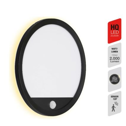 Telefunken 313705TF - LED vanjsko zidno svjetlo sa senzorom LED/15W/230V IP44