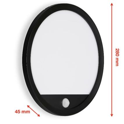 Telefunken 313705TF - LED vanjsko zidno svjetlo sa senzorom LED/15W/230V IP44