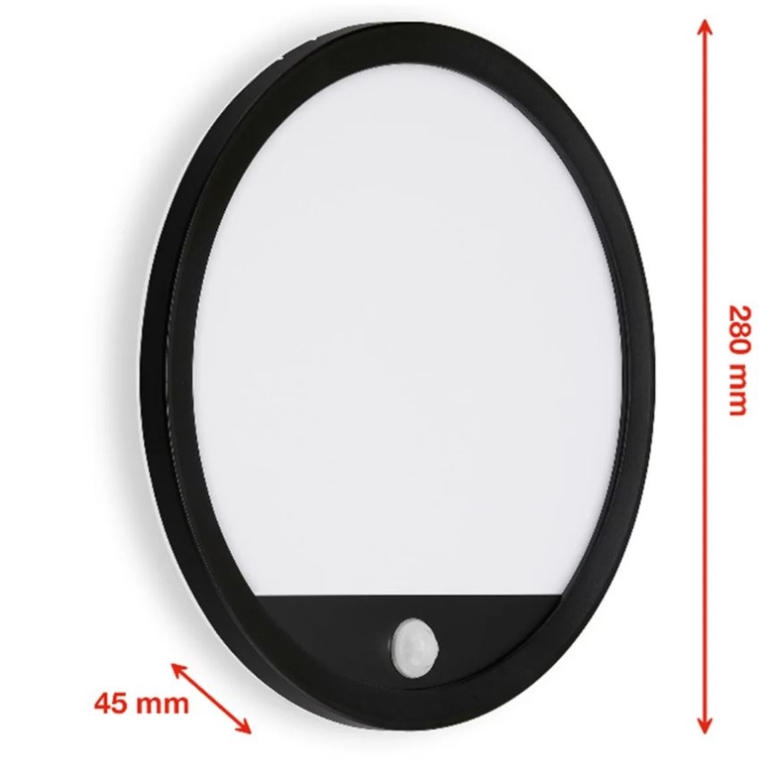 Telefunken 313705TF - LED vanjsko zidno svjetlo sa senzorom LED/15W/230V IP44