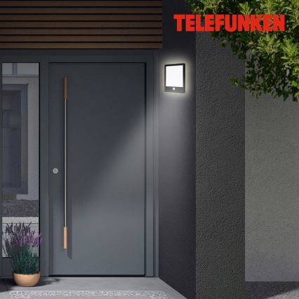 Telefunken 313805TF - LED Vanjska zidna svjetiljka sa senzorom LED/15W/230V IP44