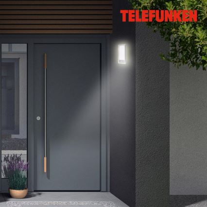 Telefunken 313904TF - LED vanjsko zidno svjetlo sa senzorom LED/16W/230V IP44