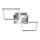 Telefunken 318508TF - LED Stropna svjetiljka sa senzorom FRAME LED/12W/230V 3000K mat krom
