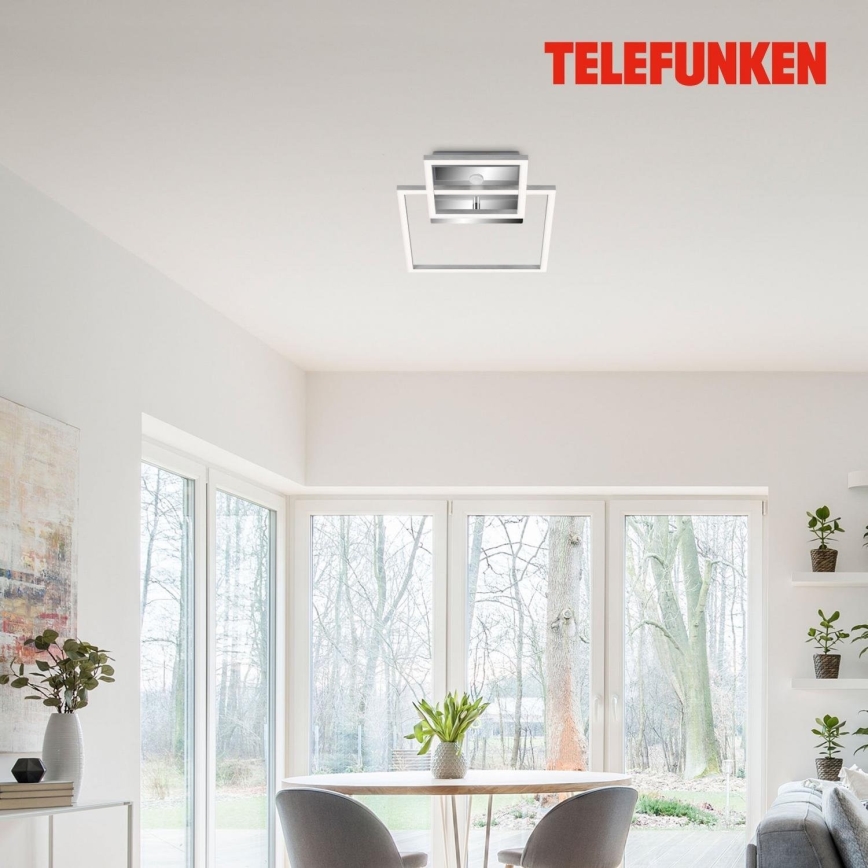 Telefunken 318608TF - LED Stropna svjetiljka sa senzorom FRAME LED/17W/230V 3000K mat krom