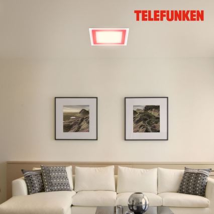 Telefunken 318806TF - LED RGBW Prigušiva stropna svjetiljka LED/24W/230V 3000-6500K + daljinski upravljač