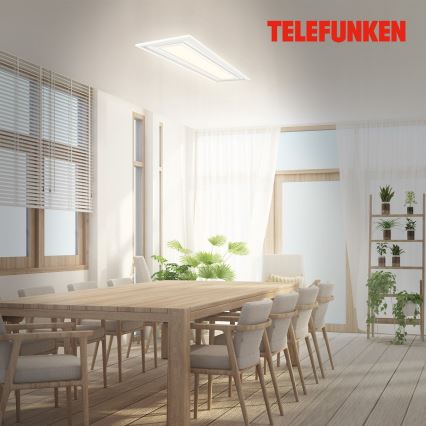 Telefunken 318906TF - LED RGBW prigušivo stropno svjetlo LED/24W/230V 3000-6500K 25x100 cm + daljinski upravljač
