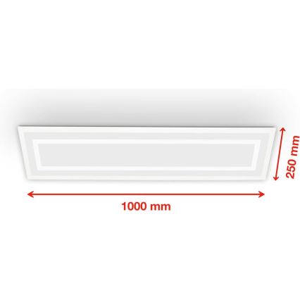 Telefunken 318906TF - LED RGBW prigušivo stropno svjetlo LED/24W/230V 3000-6500K 25x100 cm + daljinski upravljač