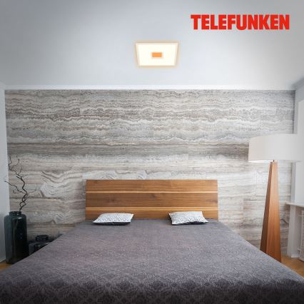 Telefunken 319506TF - LED RGBW Prigušiva stropna svjetiljka LED/36W/230V 2700-6500K bijela + daljinski upravljač