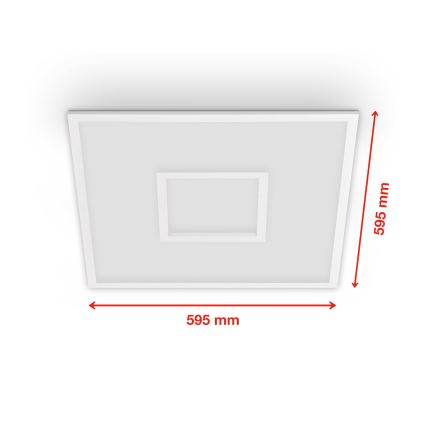 Telefunken 319506TF - LED RGBW Prigušiva stropna svjetiljka LED/36W/230V 2700-6500K bijela + daljinski upravljač