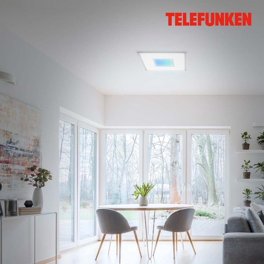 Telefunken 319704TF - LED RGB Prigušiva stropna svjetiljka LED/24W/230V 3000-6500K + daljinski upravljač