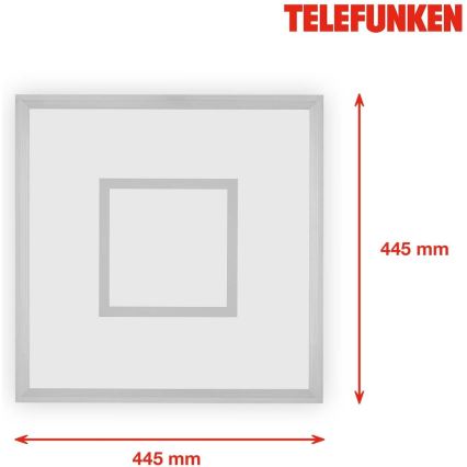 Telefunken 319704TF - LED RGB Prigušiva stropna svjetiljka LED/24W/230V 3000-6500K + daljinski upravljač