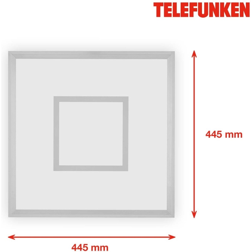 Telefunken 319704TF - LED RGB Prigušiva stropna svjetiljka LED/24W/230V 3000-6500K + daljinski upravljač