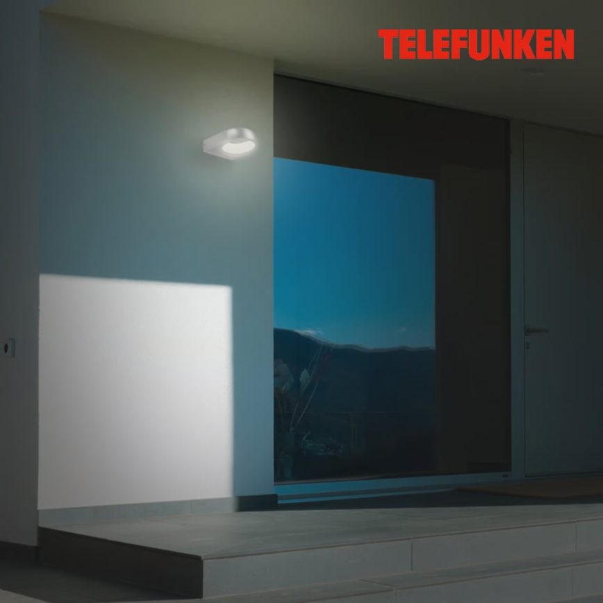 Telefunken 320204TF - LED vanjska zidna svjetiljka LED/6,5W/230V IP44 matni krom