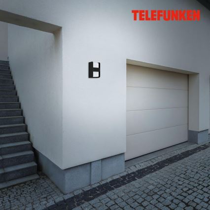 Telefunken 321005TF - Vanjska zidna svjetiljka 1xE27/12W/230V IP44 crna