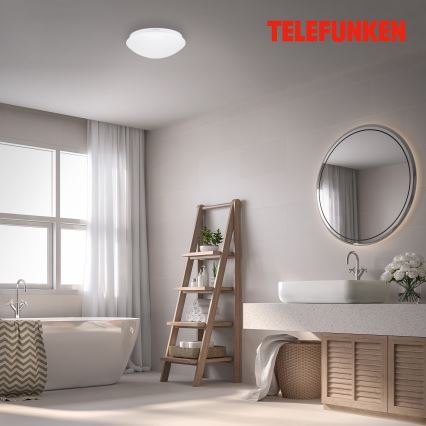 Telefunken 601206TF - LED Stropna svjetiljka za kupaonicu sa senzorom LED/15W/230V IP44 pr. 28 cm