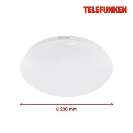 Telefunken 601206TF - LED Stropna svjetiljka za kupaonicu sa senzorom LED/15W/230V IP44 pr. 28 cm