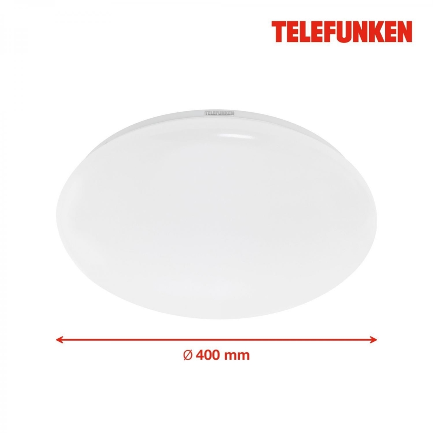 Telefunken 601306TF - LED stropna svjetiljka za kupaonicu s senzorom LED/20W/230V IP44 promjer 40 cm