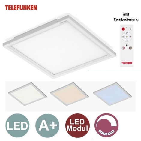 Telefunken - LED Prigušivi panel 1xLED/18W/230V + daljinsko upravljanje