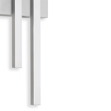 Telefunken - LED vanjsko zidno svjetlo 2xLED/4W/230V 4000K IP44 srebrno