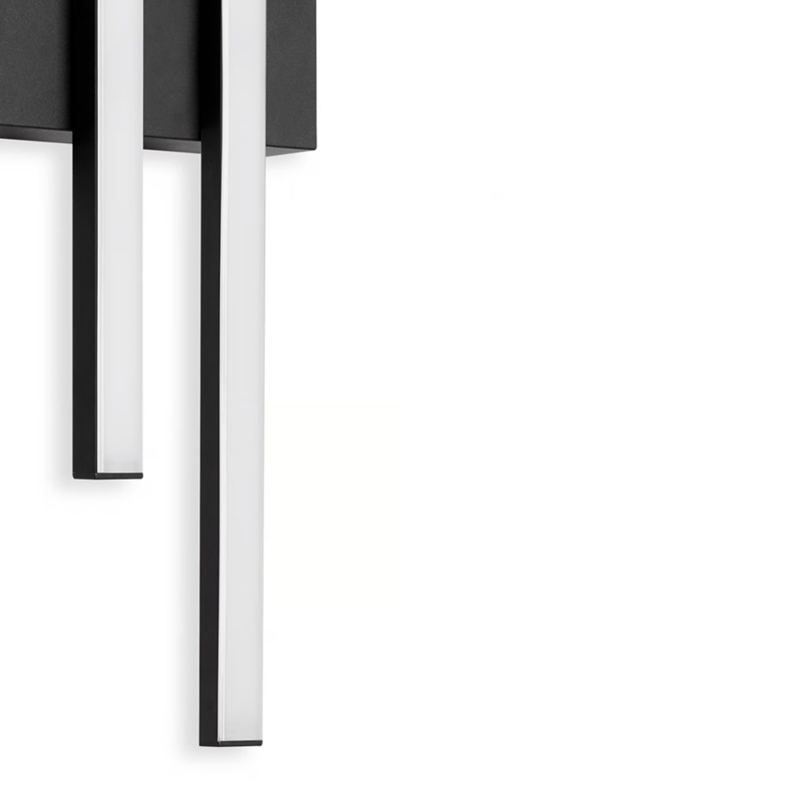 Telefunken - LED vanjsko zidno svjetlo 2xLED/4W/230V 4000K IP44 crno