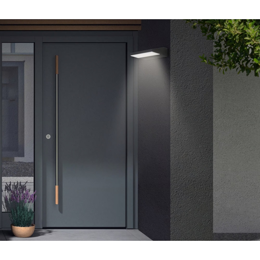 Telefunken - LED vanjsko zidno svjetlo LED/10W/230V IP44 crno