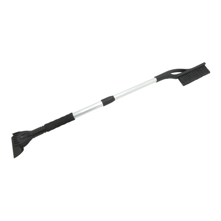 Teleskopska strugalica za auto s metlicom 100 cm crna/srebrna